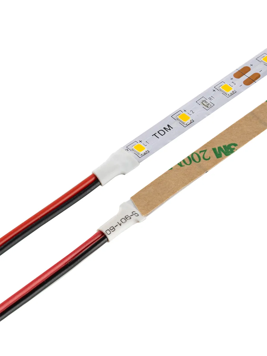Лента светодиодная SMD2835-60 LED/м-IP20-12 В-4,8 Вт/м-3000 К (5 м) блистер TDM SQ0331-0364