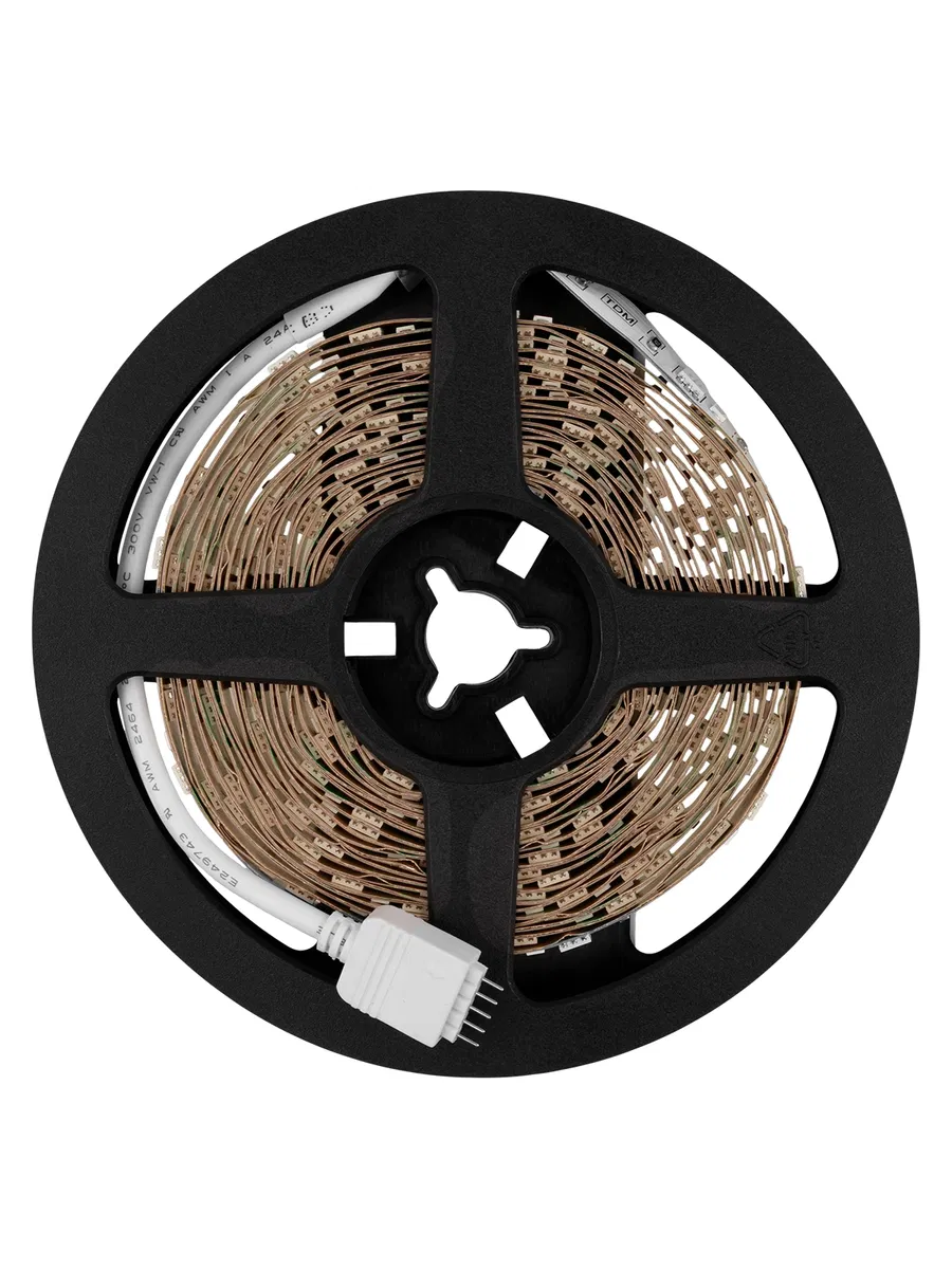 Лента светодиодная SMD5050+SMD2835 60LED/м-IP20-12 В-8 Вт/м-RGB+3000 К (5 м) TDM SQ0331-0376
