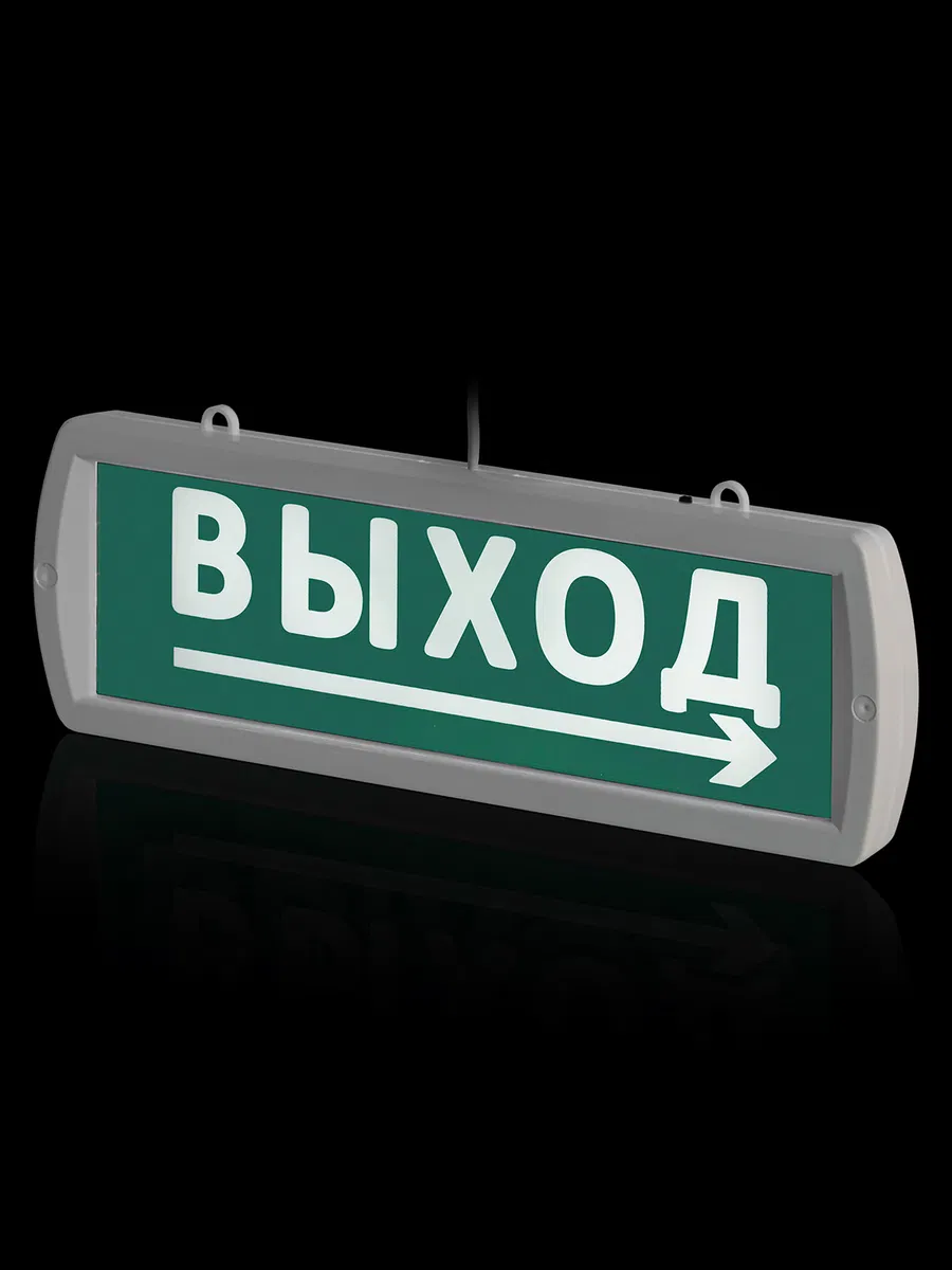 Оповещатель охранно-пожарный световой Топаз-220-Д "Направление к выходу" 220 В, IP52 TDM SQ0349-0409