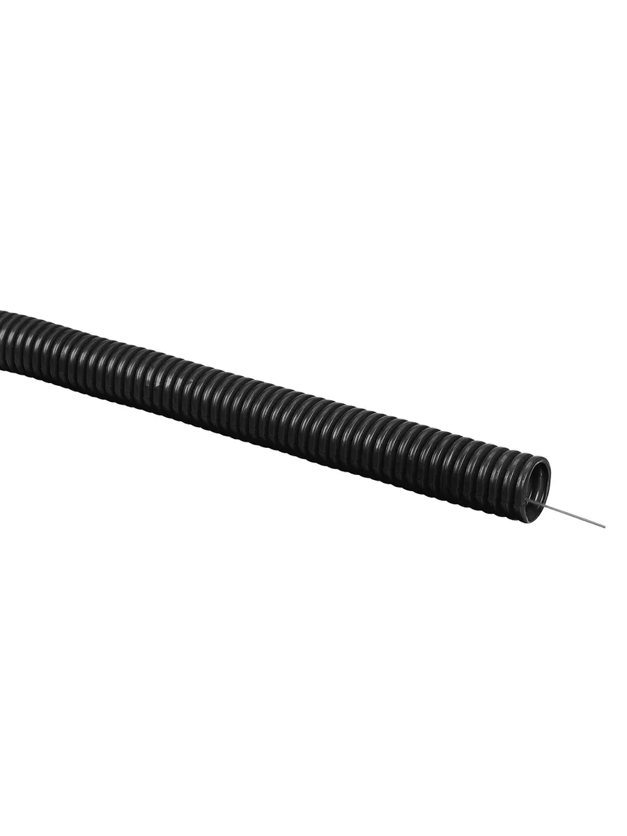 Труба гофрированная ПНД d 40 с зондом (25 м) легкая черная TDM SQ0413-0005
