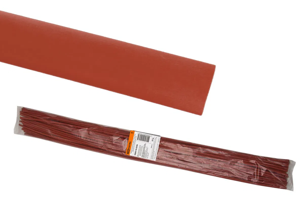 Термоусаживаемая трубка ТУТнг 40/20 красная по 1м (25 м/упак) TDM SQ0518-0296