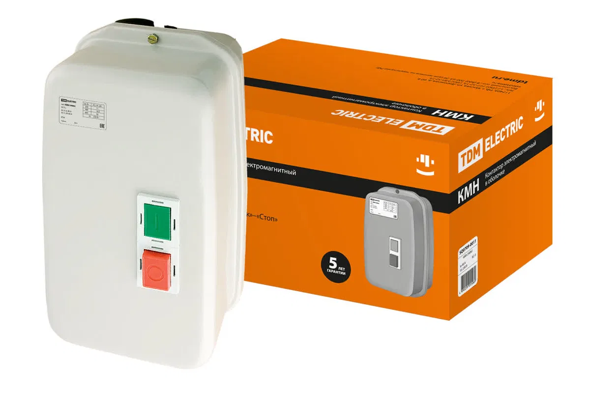 Контактор КМН34062 40А в оболочке  Ue=220В/АС3 IP54 TDM SQ0709-0011