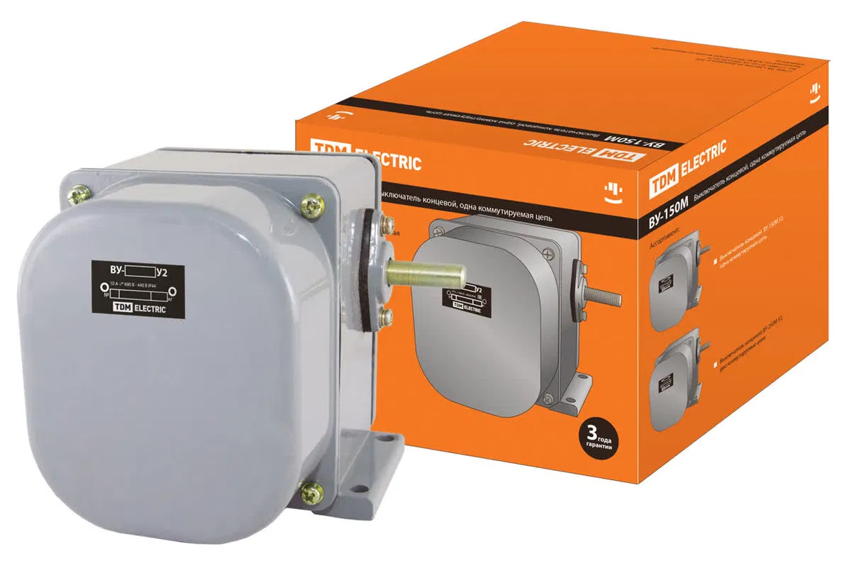 Выключатель концевой ВУ-150М У2, одна коммутационная цепь, IP44 TDM SQ0732-0024