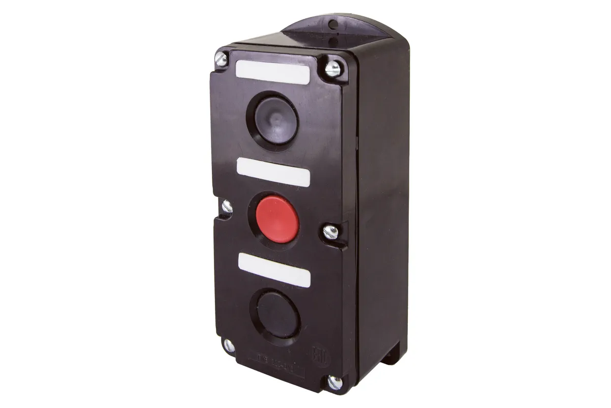 ПКЕ 212-3 У3, красная и две черные кнопки, IP40 TDM SQ0742-0005