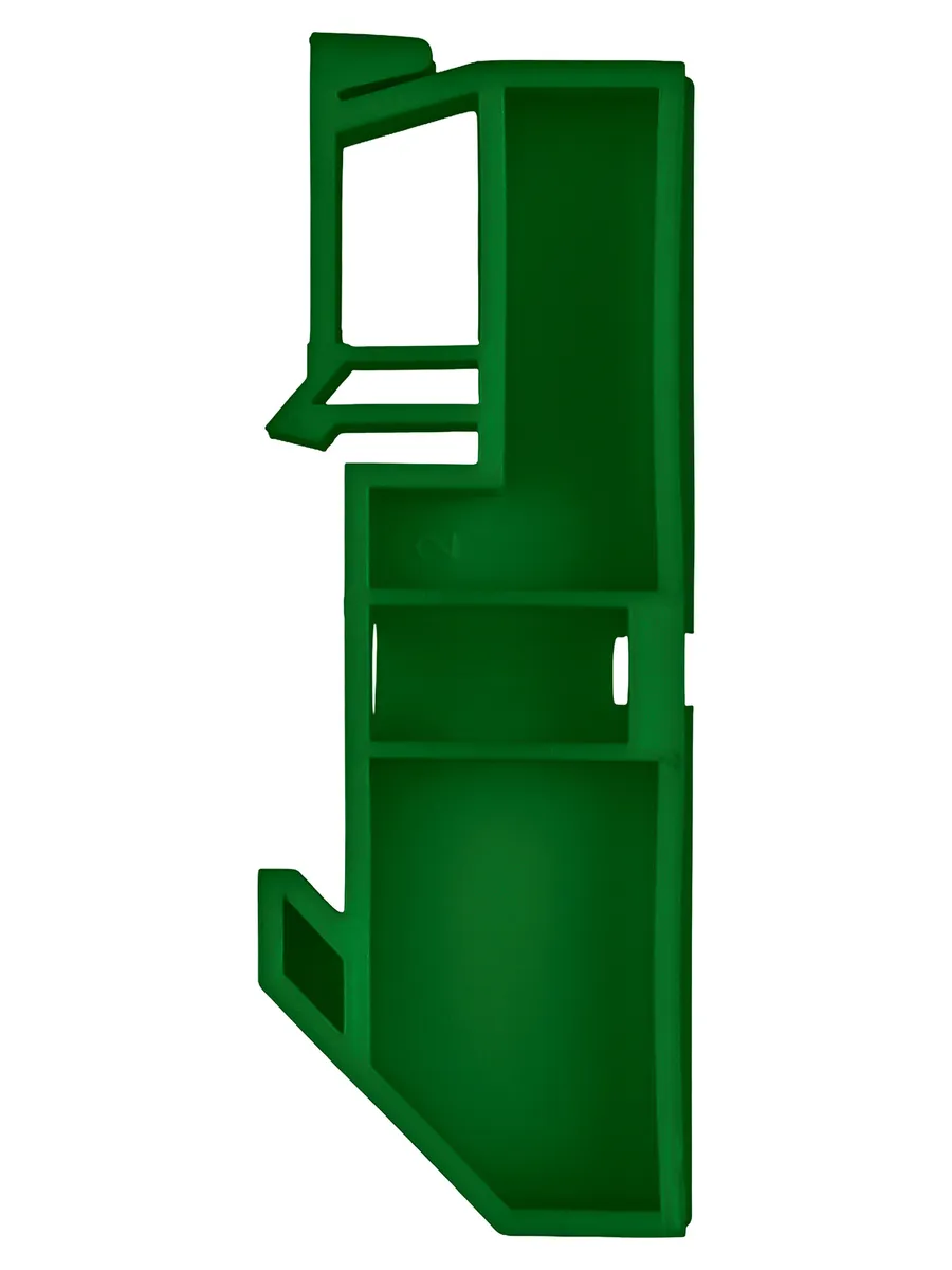 Изолятор на DIN рейку зелёный TDM SQ0810-0003