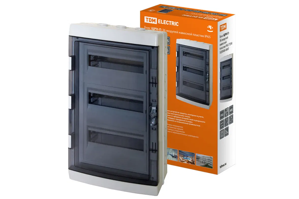 ЩРН-П-36 挂壁式塑料配电箱 IP65 TDM SQ0908-0007