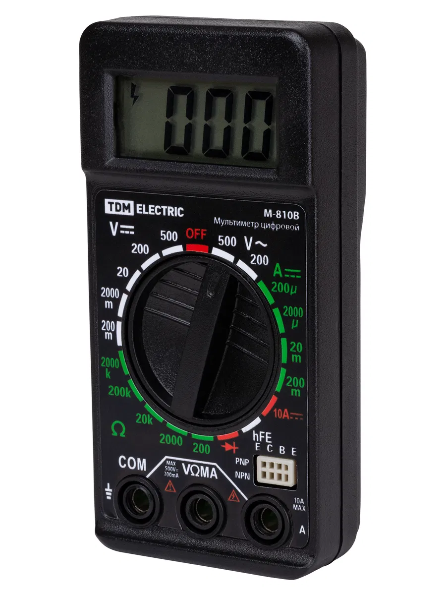 Мультиметр цифровой серия "МастерЭлектрик" М-810В (компакт) TDM SQ1005-0009