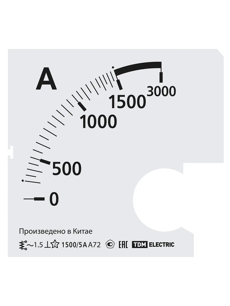 Шкала Ш72 1500/5А-1,5 (для А72 Х/5А) TDM SQ1102-2067