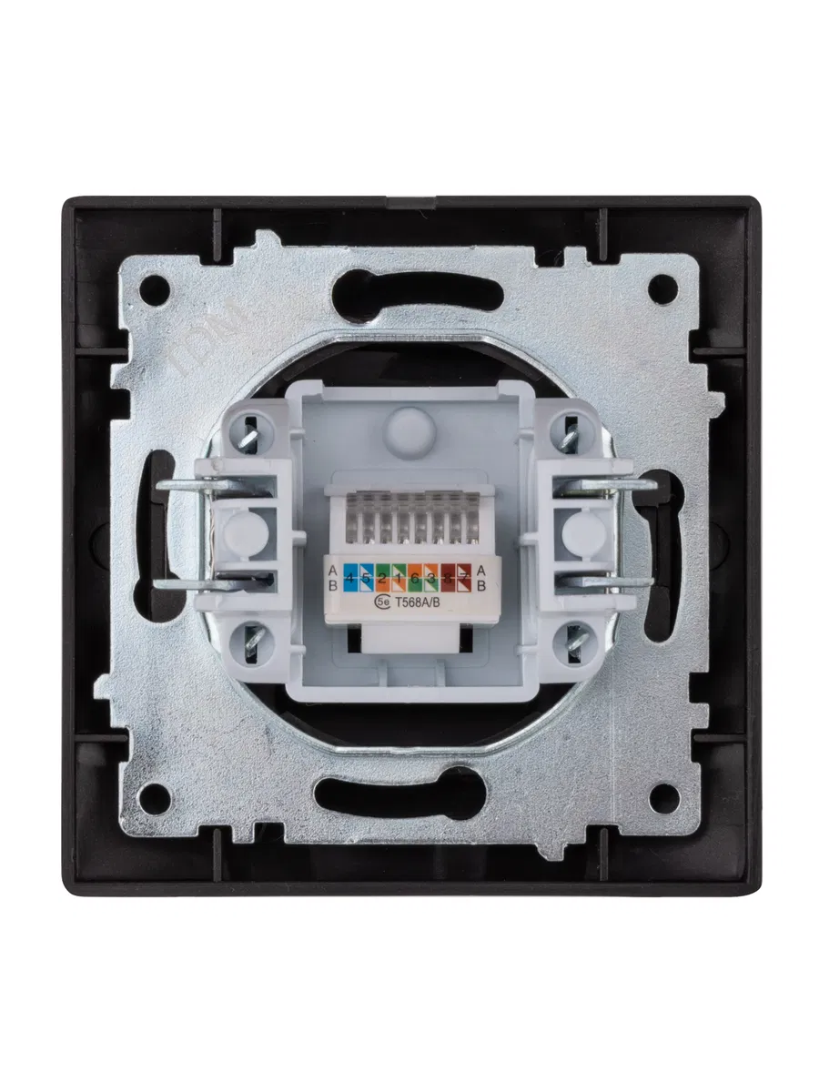 Розетка компьютерная RJ45 шоколад "Лама" TDM SQ1815-0516