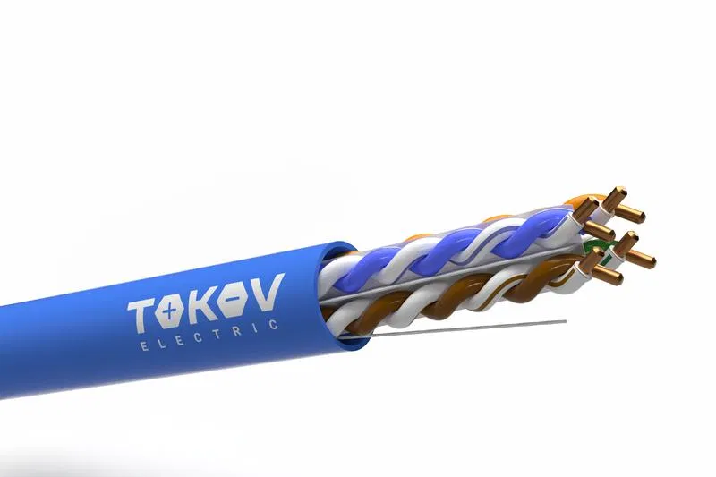 双绞线电缆 U/UTP 4х2x24AWG(0.48mm) Cat.5E PVC indoor Fluke tested 305m (m) TOKOV ELECTRIC TKE-C06-U42-5E-RU-PVC