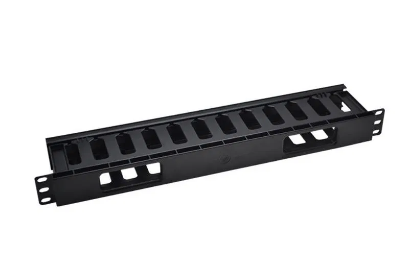 Органайзер кабельный 19дюйм 1U с крышкой TOKOV ELECTRIC TKE-CM-1U-PC