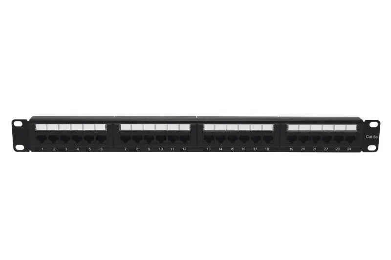 Патч-панель 19дюйм 1U кат.5E неэкранир. 24 порта RJ-45 Dual IDC TOKOV ELECTRIC TKE-PP-5E-1U-24P-UTP