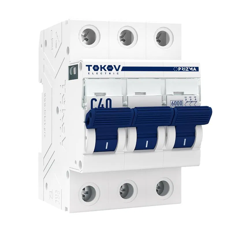 Выключатель автоматический модульный 3п C 40А 6кА PRIZMA TOKOV ELECTRIC TKE-PZ60-MCBI-3-40-C