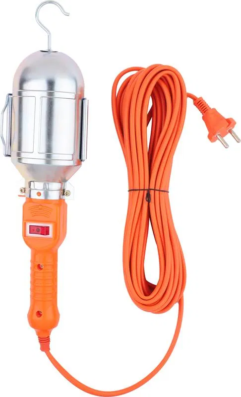 Portable luminaire with switch 60W 220V PVS 2x0.75 15m IP20 TOKOV ELECTRIC TKE-SP-20-15M