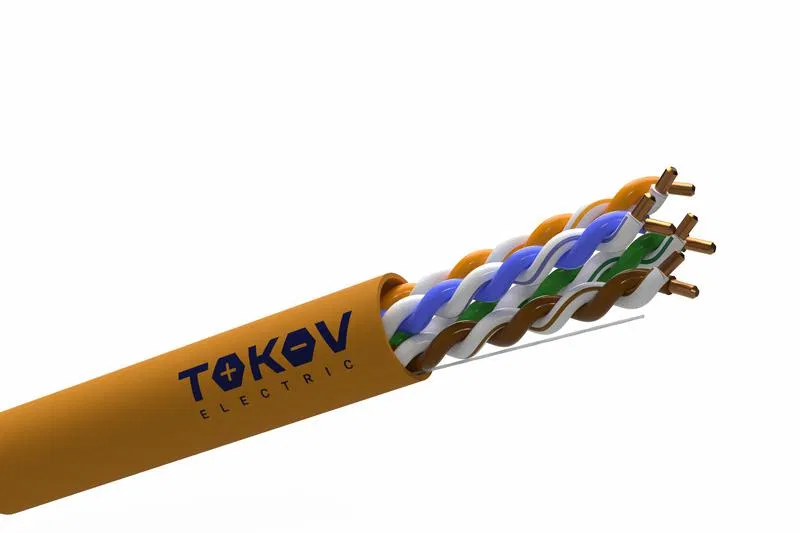 双绞线电缆 U/UTP 4х2x25AWG(0.45mm) Cat.5E ZH нг(А)-HF (LSZH) 室内 Fluke tested 305m (m) TOKOV ELECTRIC TKL-C06-U42-5E-RU-LSZH
