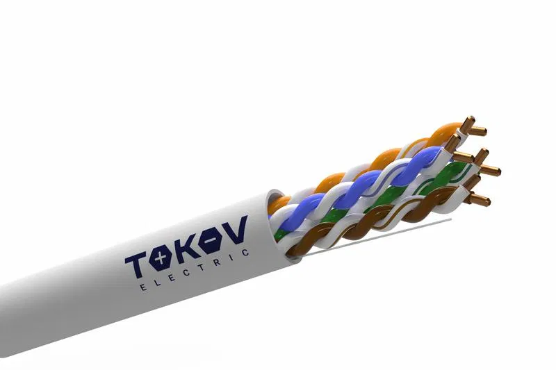 双绞线电缆 U/UTP 4х2x25AWG(0.45mm) Cat.5E PVC indoor Fluke tested 305m (m) TOKOV ELECTRIC TKL-C06-U42-5E-RU-PVC