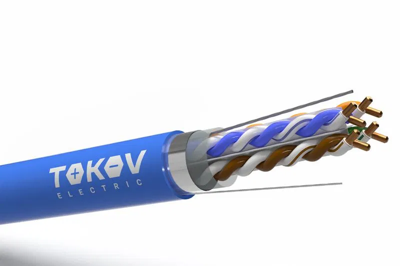 Кабель витая пара F/UTP 4х2х23AWG(0.57мм) кат.6 PVC indoor Fluked tested 305м (м) PRO TOKOV ELECTRIC TKP-C08-F/UTP-42-6-305
