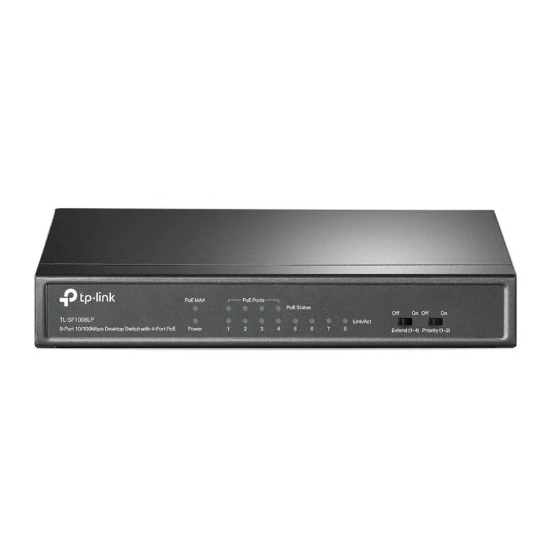 Коммутатор TL-SF1008LP 8-портовый 10/100Мбит/с неуправляемый с 4 портами PoE 41Вт метал. корпус настол. TP-Link 1792449
