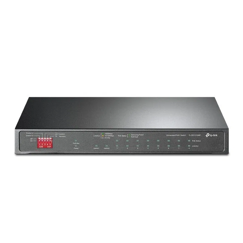 Коммутатор TL-SG1210MP 10-портовый гигабитный на 8 портов PoE+ настол. TP-Link 1846429
