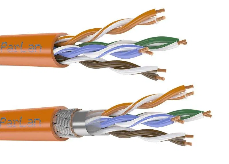 Кабель витая пара ParLan F/UTP кат.5E 2х2х0.52 ZH нг(А)-HF (LAN) для структурир. систем связи (м) ТПД Паритет 250938