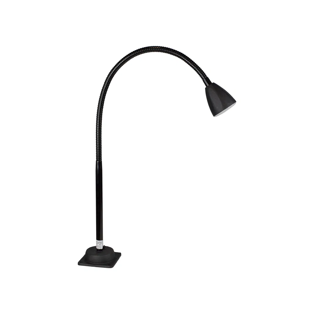 LED lamp Kalibr 050-03 ПДП65-6-004 6.5W IP21 with switch on base body flexible stand 65mm black Transvit 00042973