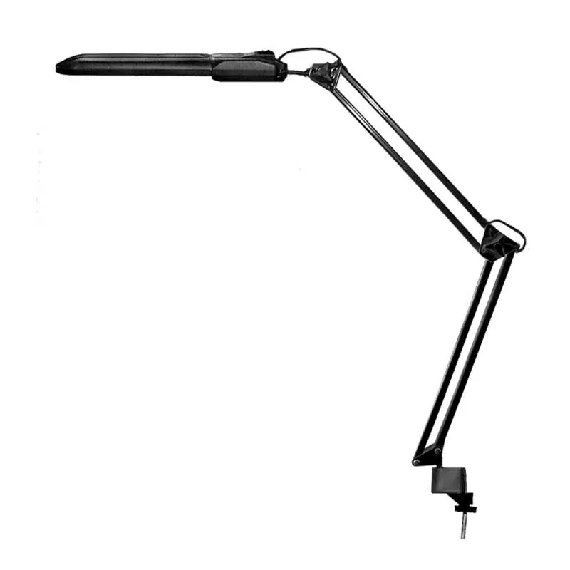 Luminaire Delta desk clamp-mounted with electronic ballast 11W with CFL lamp 2G7 black Transvit 135 187