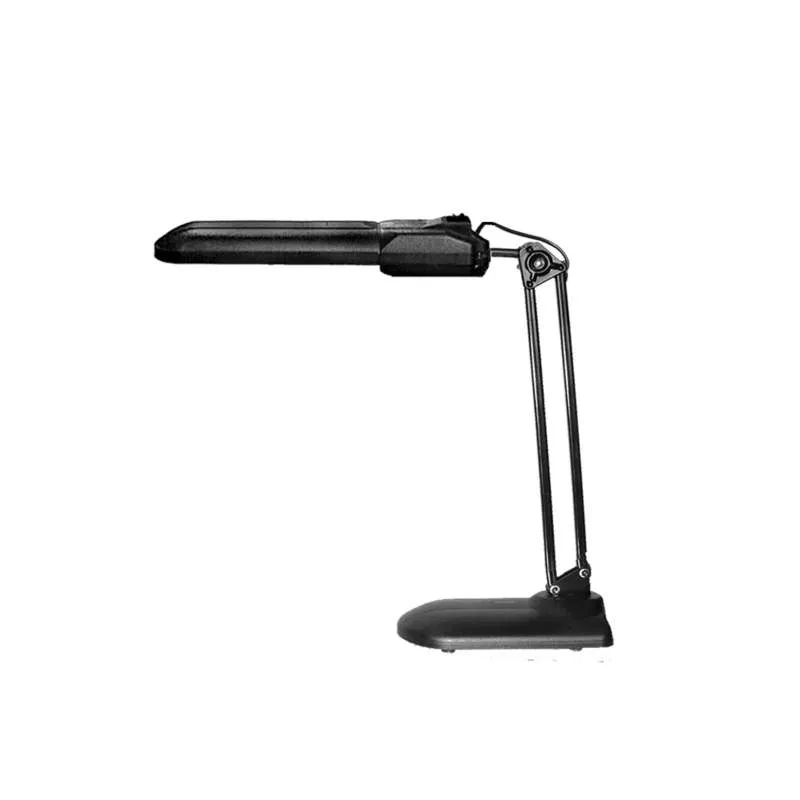 Delta U desk luminaire on stand with ballast 11W with CFL lamp 2G7 black Transvit 140 223