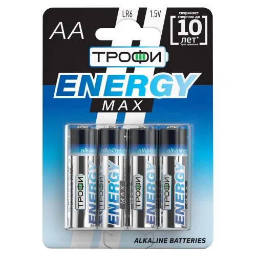 Элемент питания алкалиновый AA/LR6 LR6-4BL Ultra (блист.4шт) Трофи Б0015138