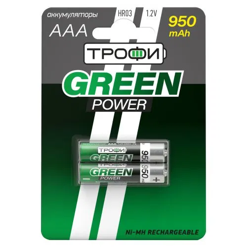 AAA/HR03 950mAh HR03-2BL (блист.2шт) Trophy C0032097