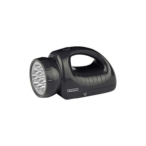 Фонарь-прожектор аккумуляторный TSP12 12 + 18LED аккум. 4В 1.8А.ч ЗУ 220В (картон. упак.) Трофи C0045551