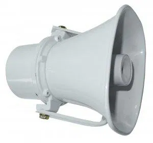 Horn loudspeaker 15W TN-15 outdoor with bracket white TROMBON 209826
