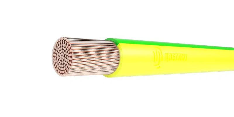 Wire PuGPng(A)-HF 1x10 450/750V Zh/Z (m) Tsvetlit 00-00139856