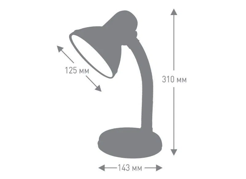 台灯 UF-301P С06 230В 60W 蓝色 Ultraflash 12369