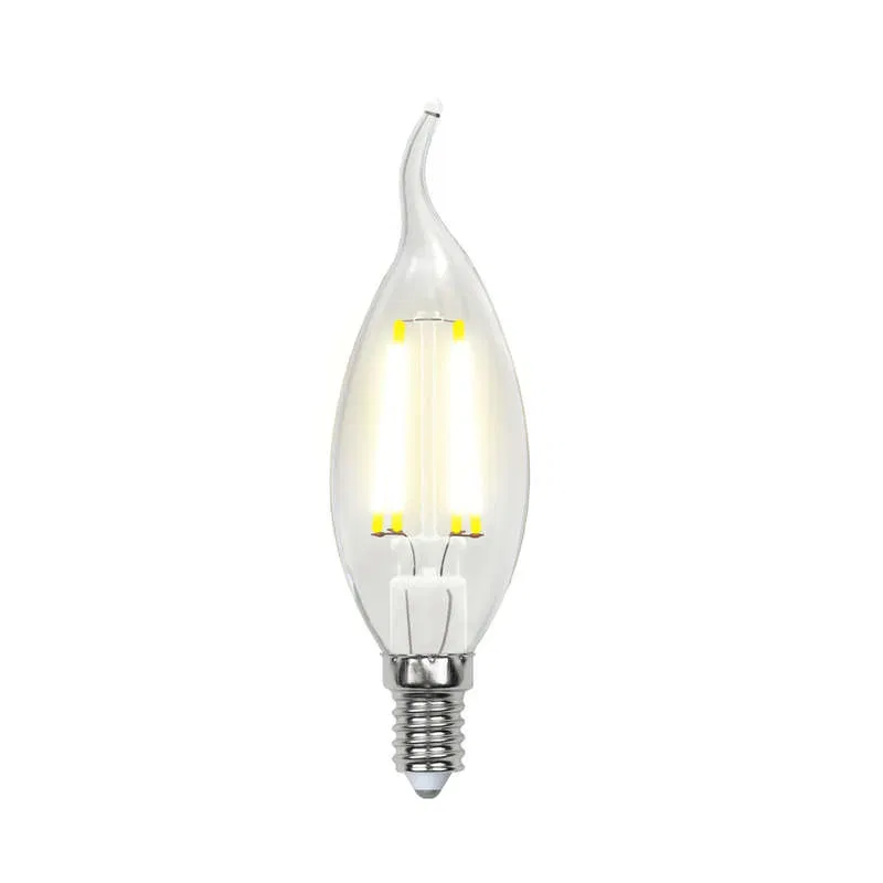 LED lamp LED-CW35-6W/WW/E14/CL PLS02WH 6W candle in the wind 3000K warm white E14 500lm Uniel UL-00000200