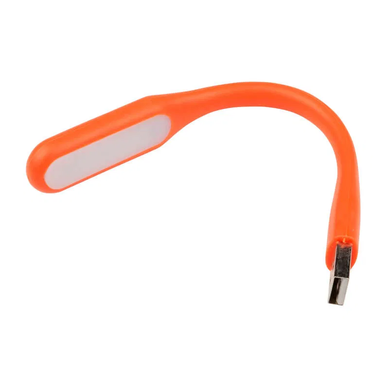 便携式手电筒 TLD-541 Orange 6LED 橡胶包覆。USB充电，纸盒包装，橙色。Uniel UL-00000252