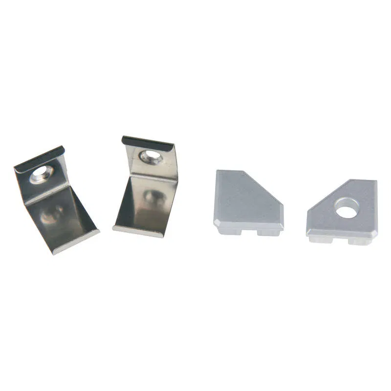 Набор аксессуаров UFE-N03 SILVER A POLYBAG для алюм. профиля крепеж. скобы 4шт сталь заглушки 4шт пластик серебр. Uniel UL-00000623