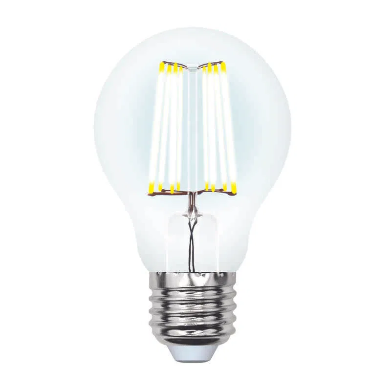 Лампа светодиодная LED-A60-7W/WW/E27/CL/DIM грушевидная GLA01TR форма "A" прозр. Air. свет теплый бел. 3000К диммир. упак. картон Uniel UL-00002872