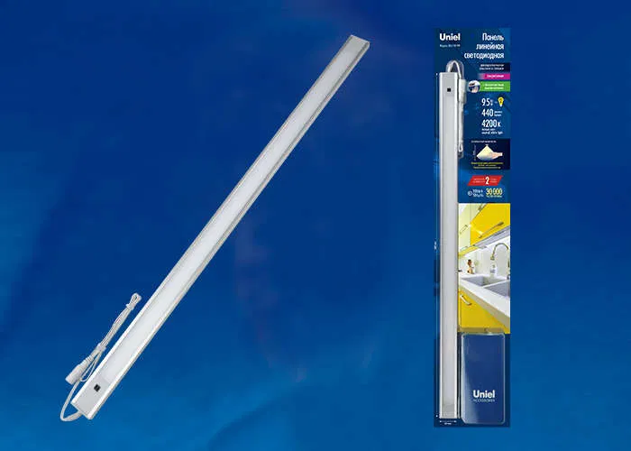 LED灯 ULI-F40-9W/4200K SENSOR IP20 SILVER 600x30x8mm 银色 Uniel UL-00002882