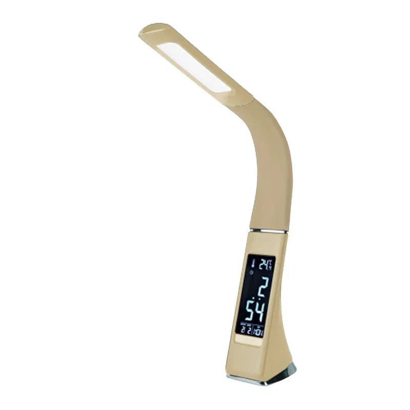 LED lamp TLD-542 Cream/300lm/5000K/Dimmer desk clock calendar thermometer cream 5W Uniel UL-00003303