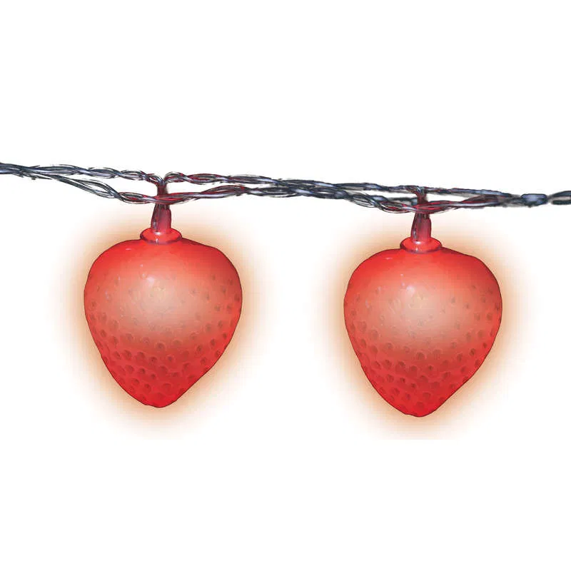 LED garland ULD-S0400-010/STB/2AA RED IP20 STRAWBERRY battery operated Uniel UL-00003394