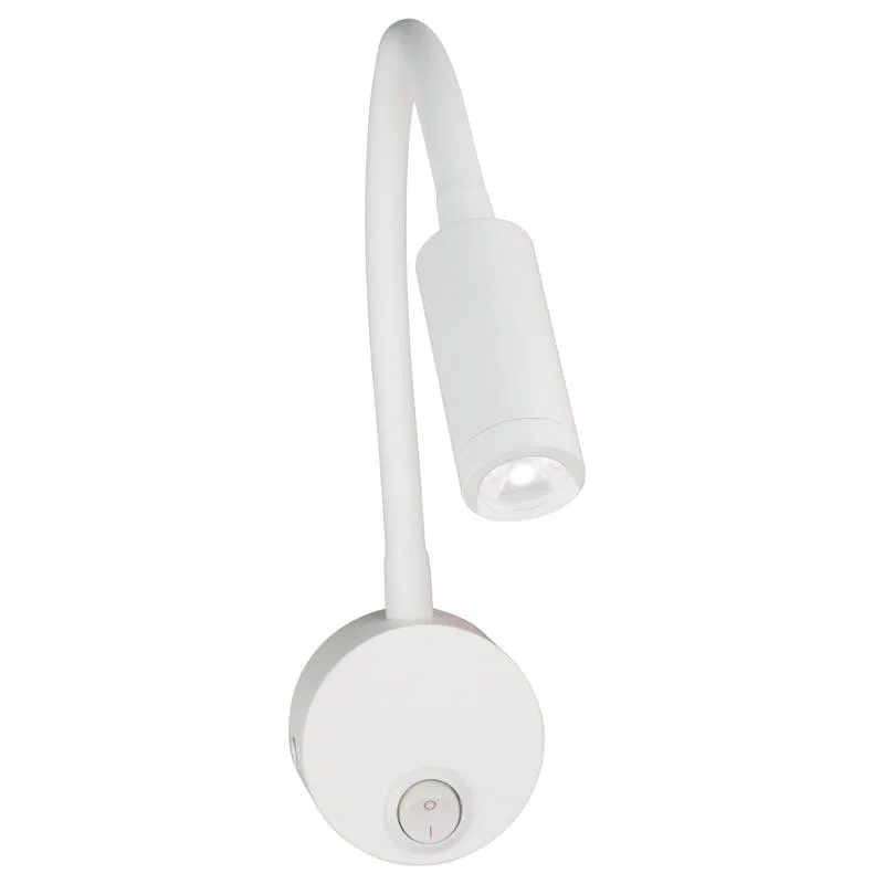 Светильник светодиодный ULT-F21-3W/4000K IP20 WHITE 85-265В 4000К настенный гибкий белый свет бел. Uniel UL-00004175