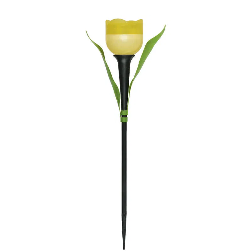 Garden lamp USL-C-452/PT305 "Yellow Tulip" YELLOW TULIP IP44 solar battery Uniel UL-00004277