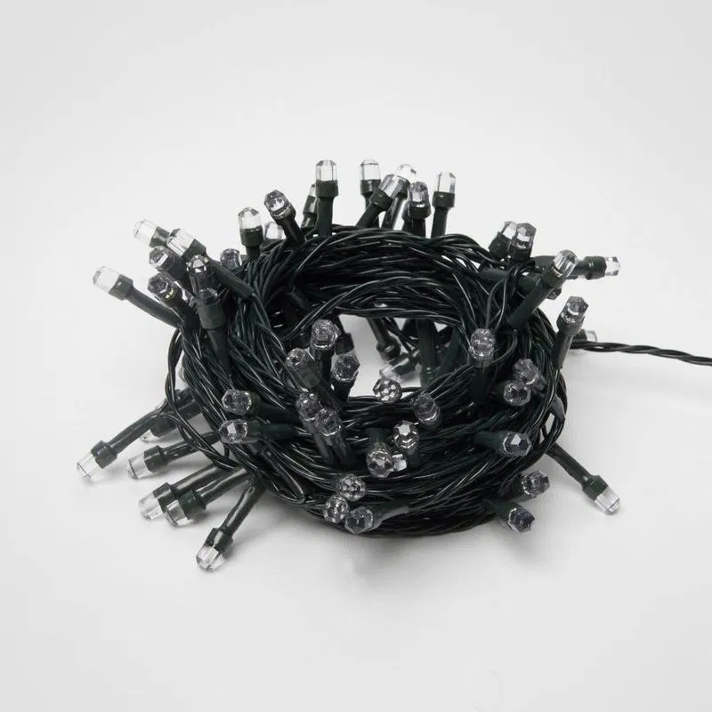 ULD-S0800-100/DGA MULTI IP20 CRYSTAL-1 LED灯串，带“Crystal-1”控制器，8m 多彩光，绿色电线 Uniel UL-00005472