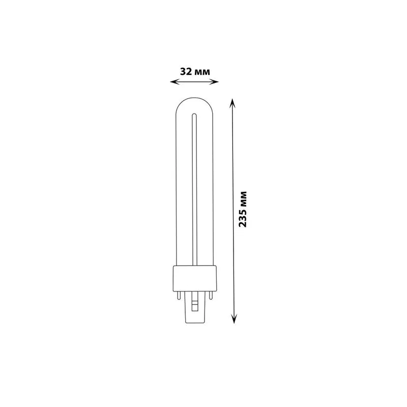 Лампа светодиодная LED-PL-7W/4000K/G23/FR PLZ03WH 7Вт форма PL матов. 4000К бел. свет картон Uniel UL-00005662