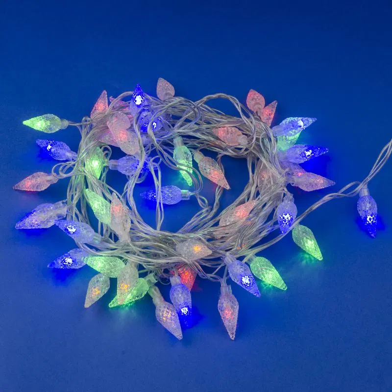 LED Garland "Pine Cones-1" ULD-S0500-050/DTA MULTI IP20 PINE CONES-1 5m 50 diodes multicolored. transparent wire Uniel UL-00007194