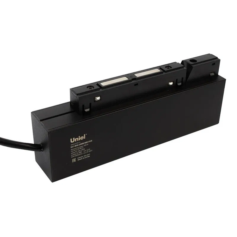 Блок питания для магнитного шинопровода UET-M50 200Вт 48В IP20 встраив. Uniel UL-00008930