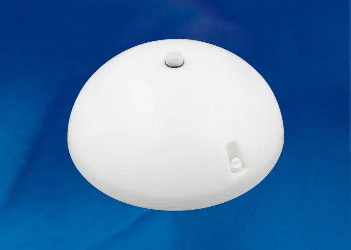 Светильник светодиодный ULW-K20F 18W/6000K SENSOR IP54 WHITE Круг 1600лм влагозащ. с датчиком движения d220мм корпус бел. Uniel UL-00009885