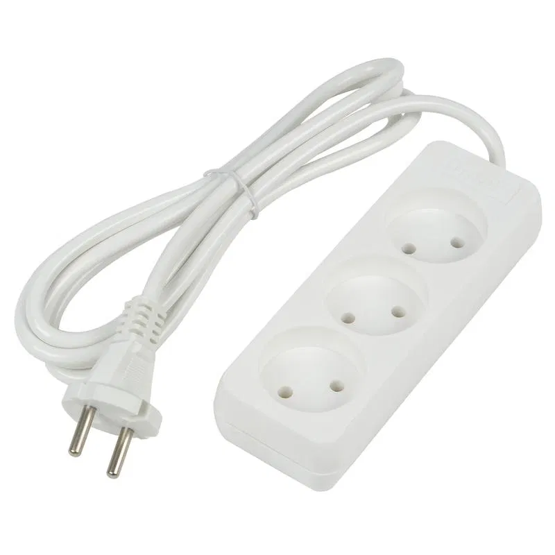 Extension cord 3x15m without grounding 10A Ultra S-CU3-15 WHITE white Uniel UL-00009979