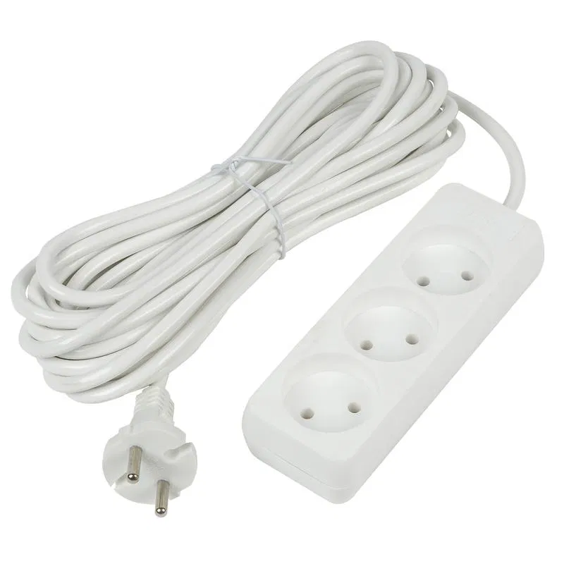 延长线 3x10m 无接地 10A Ultra S-CU3-10 WHITE 白色 Uniel UL-00009980