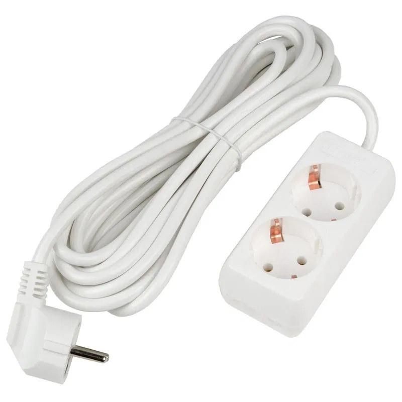 2x5m 带接地延长线 16A Ultra S-GCU2-5 WHITE 白色 Uniel UL-00009999